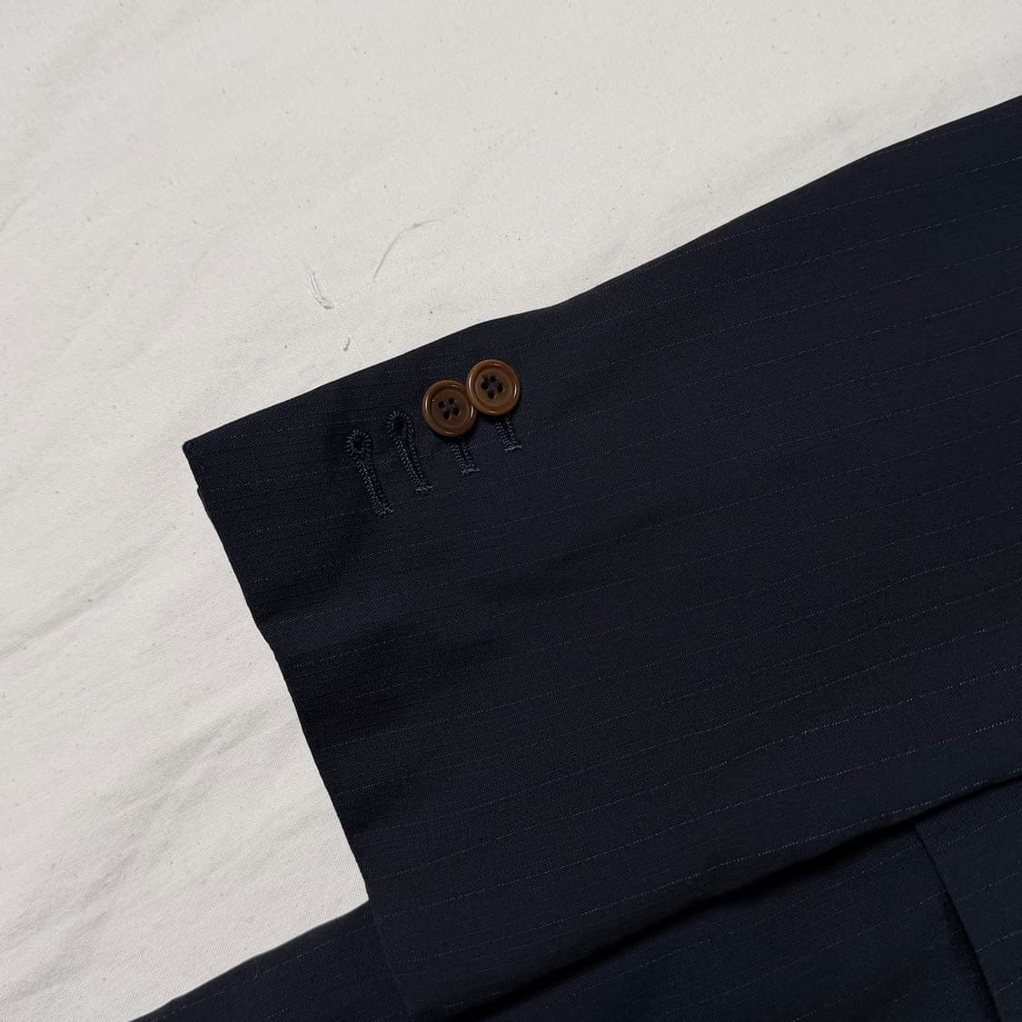 로로피아나 원단 스트라이프 정장 자켓 상품이미지2