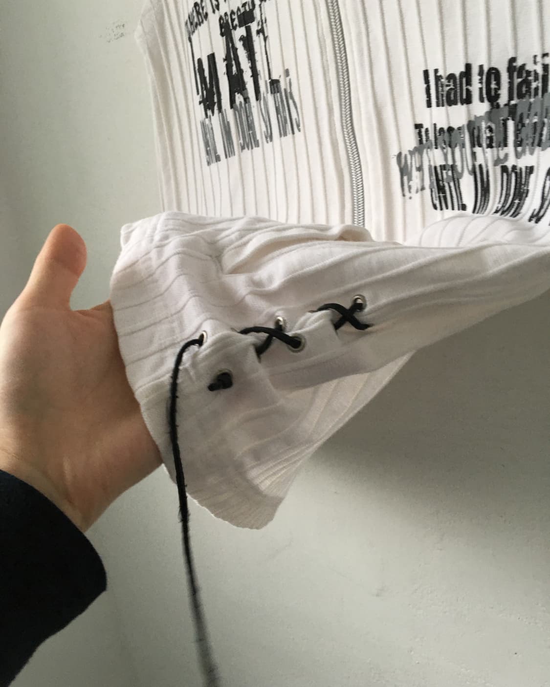 Side lace up point lettering printing ho 상품이미지4