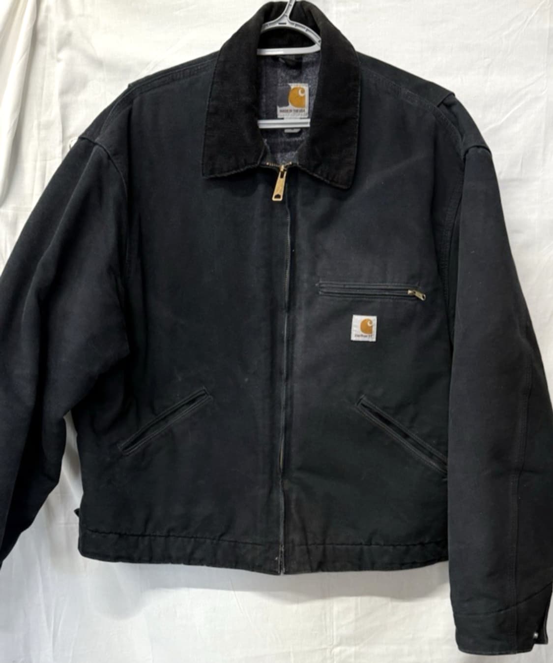 칼하트 디트로이트 캔버스 자켓 블랙 상품이미지1