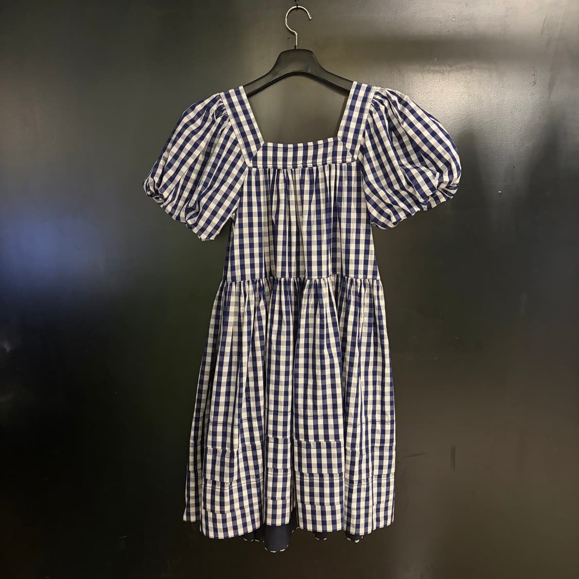 리매튜스 깅엄 체크 퍼프 원피스 상품이미지2