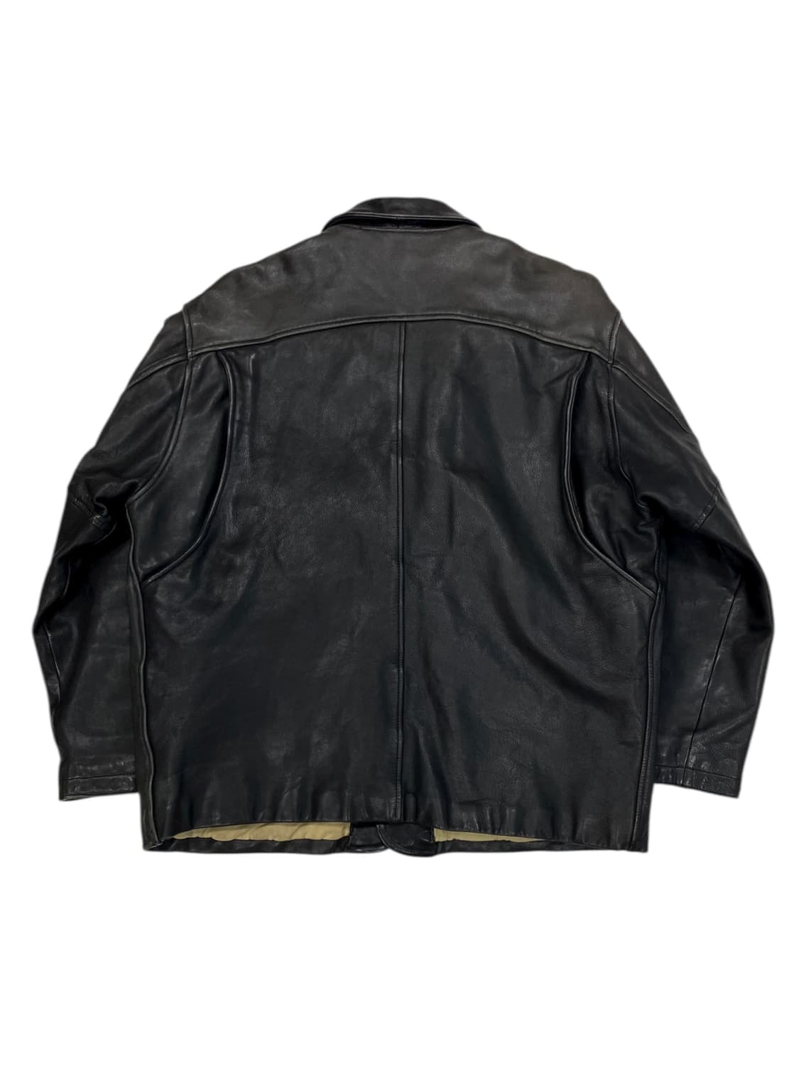 8-90's Chevignon 소가죽 헌팅 자켓 상품이미지2