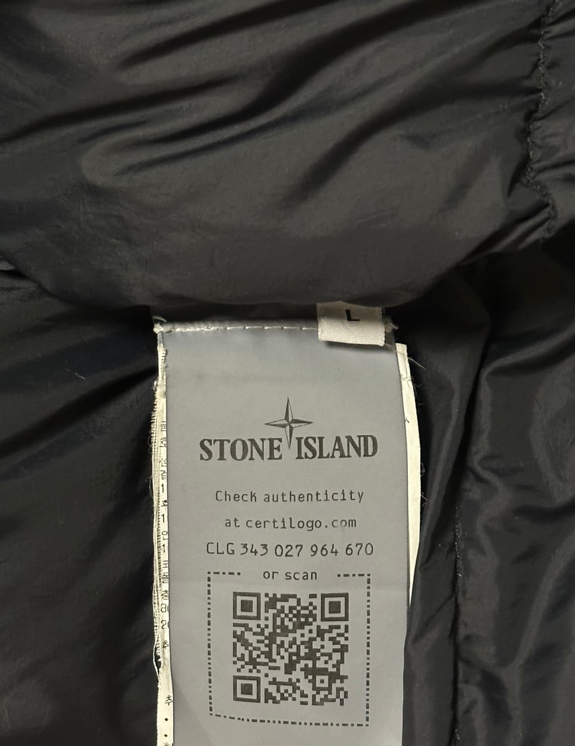 스톤아일랜드 오파크 트윌 다운 tc 패딩 L(105) 국내판 상품이미지3