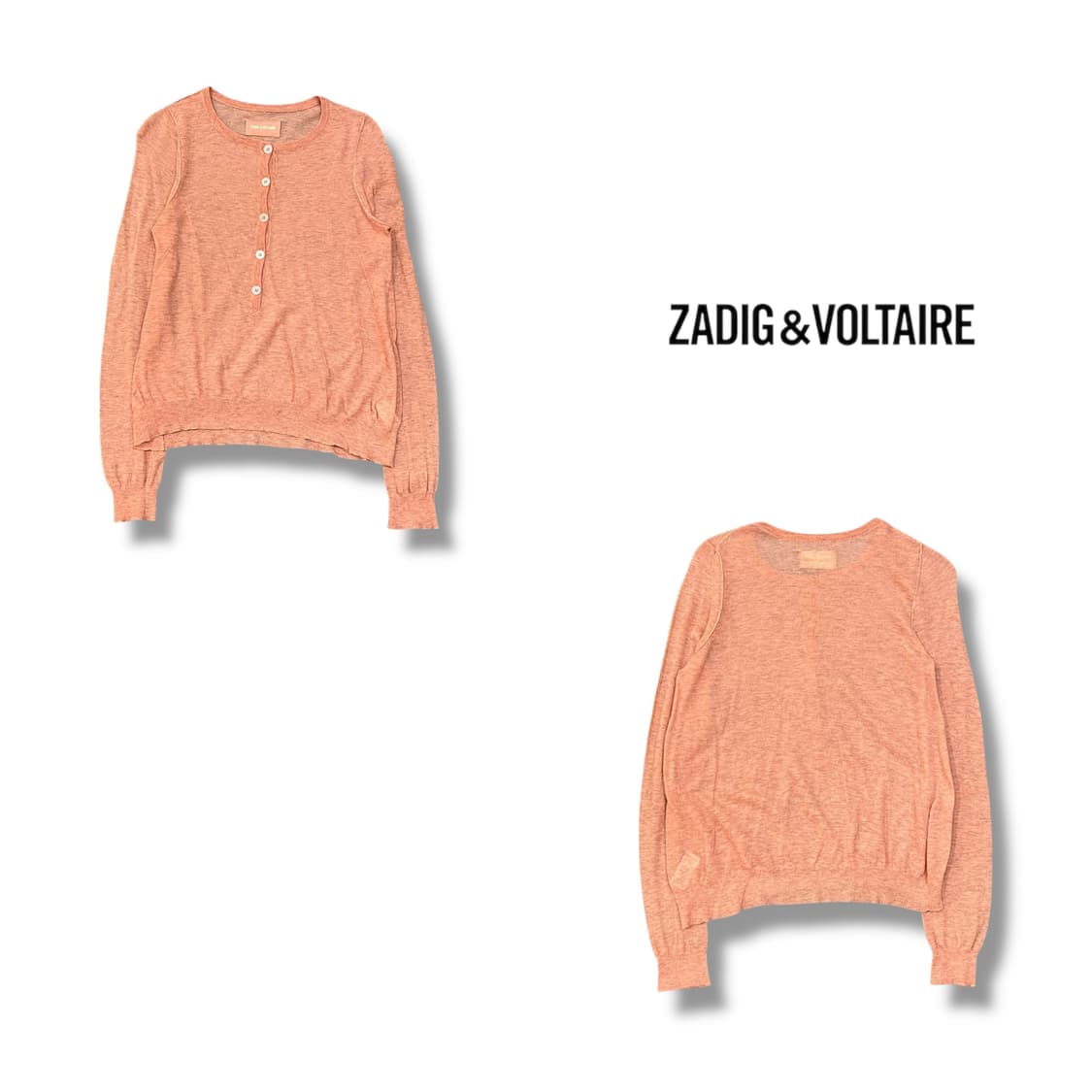  쟈딕앤볼테르 하프버튼 니트 y14370 상품이미지1