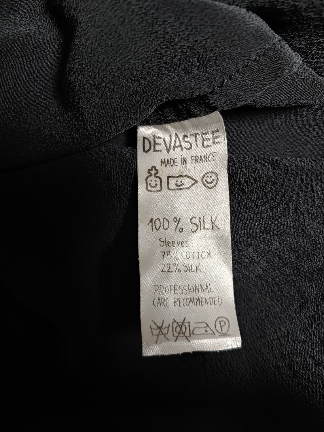 프랑스 데바스테(데바스티) 블랙 셔츠형 블라우스 상품이미지10