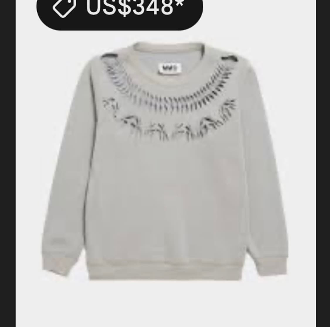 메종 마르지엘라 컷아웃(절개) 스웻셔츠 상품이미지10