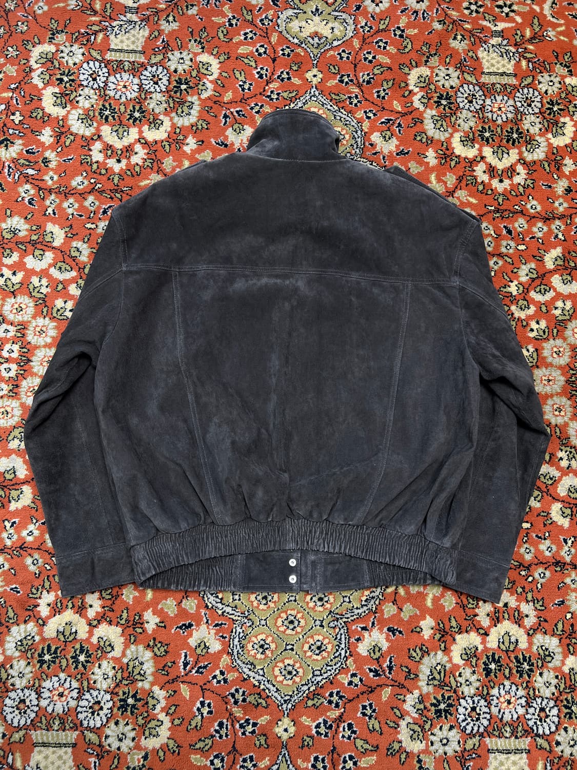 [M] ZARA 자라 스웨이드 브라운 하이넥 레더자켓 상품이미지2