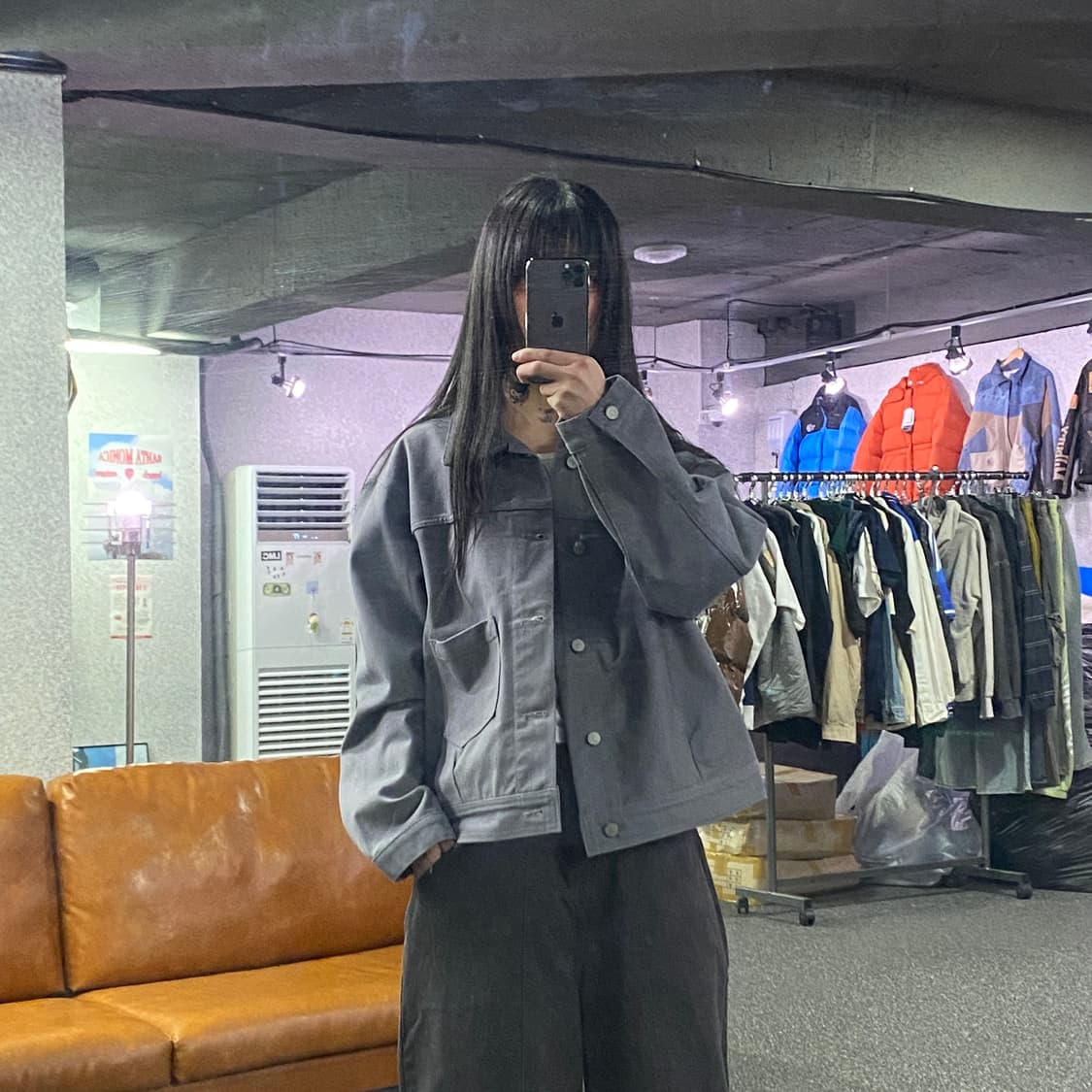 로드존그레이 클래식 포켓 트러커 자켓 B4225 상품이미지1