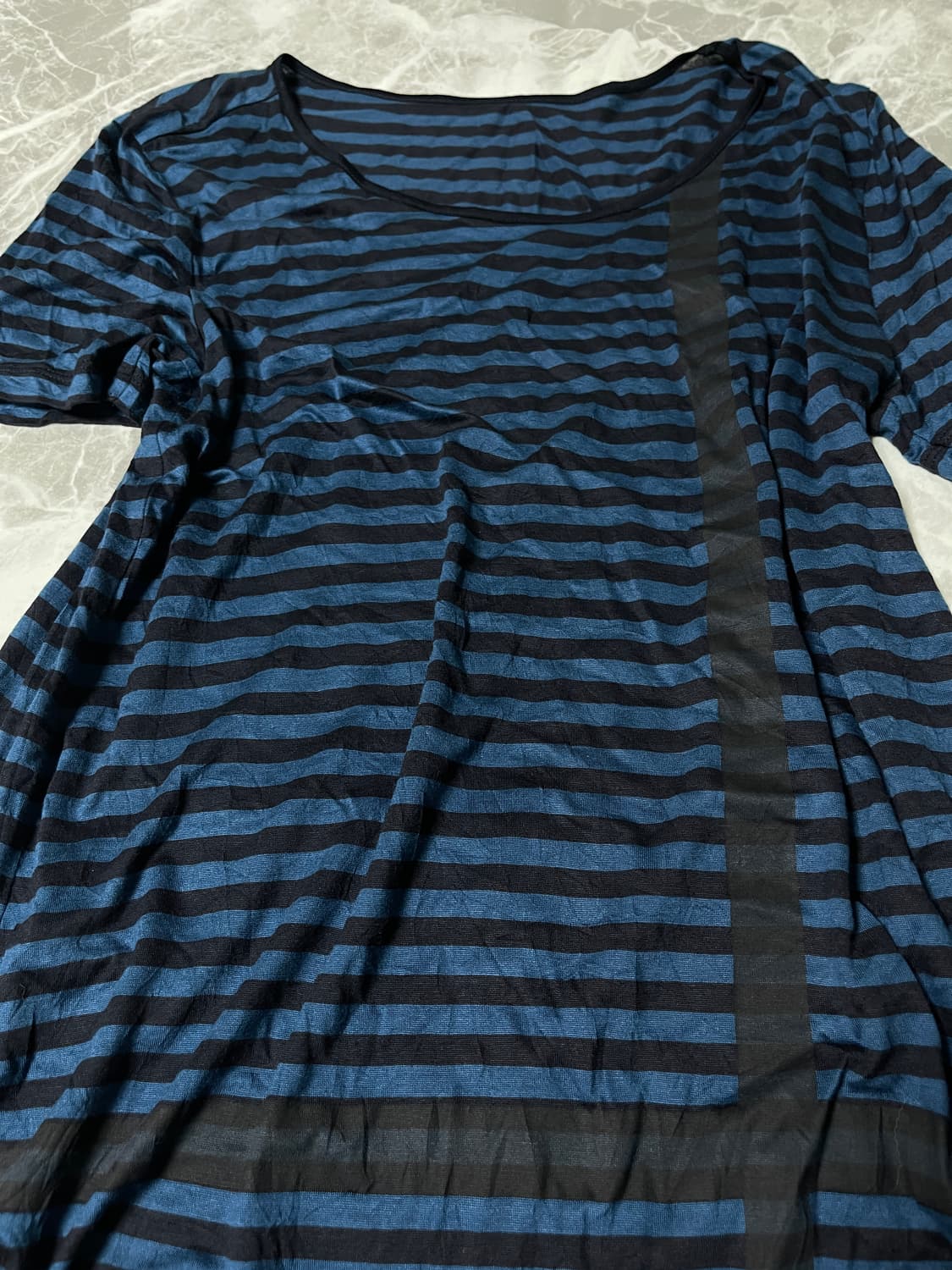 (Comme ca du mode)stripe blue sleeve t 상품이미지3