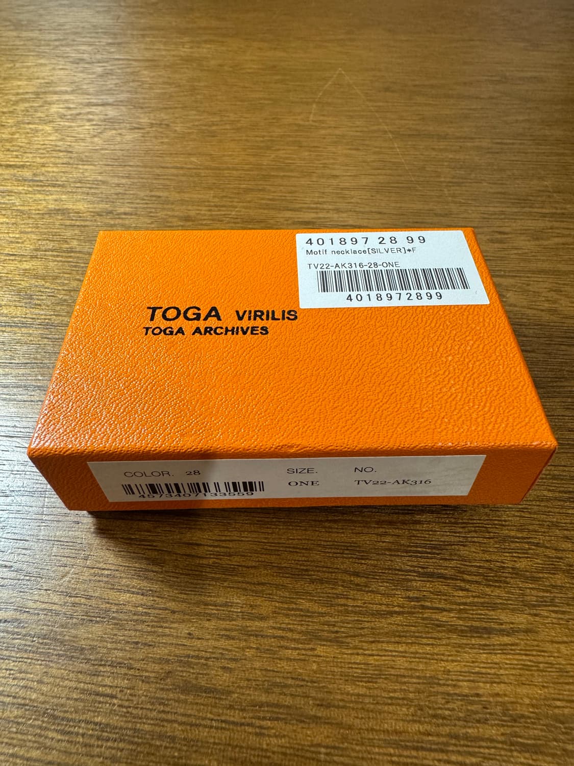 [OS] 토가 아카이브(비릴리스) 모티프 넥 레이스 실버 상품이미지6