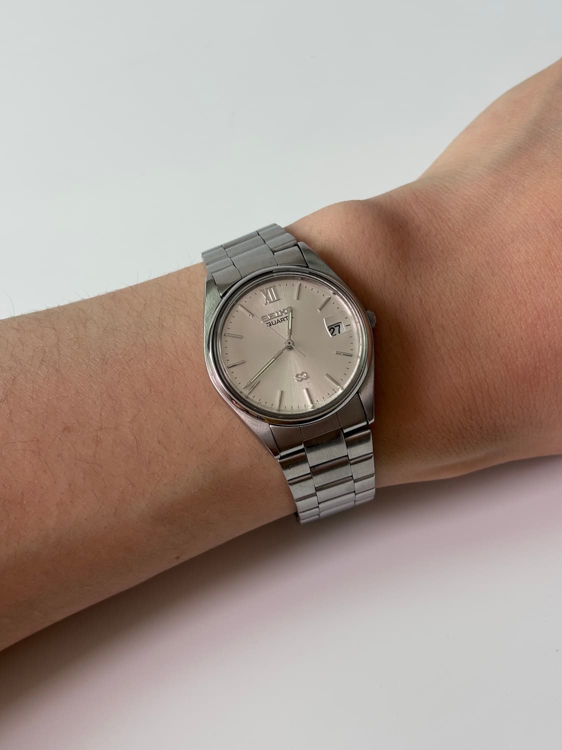 세이코 1980년대 SQ 실버 쿼츠 남성 상품이미지7