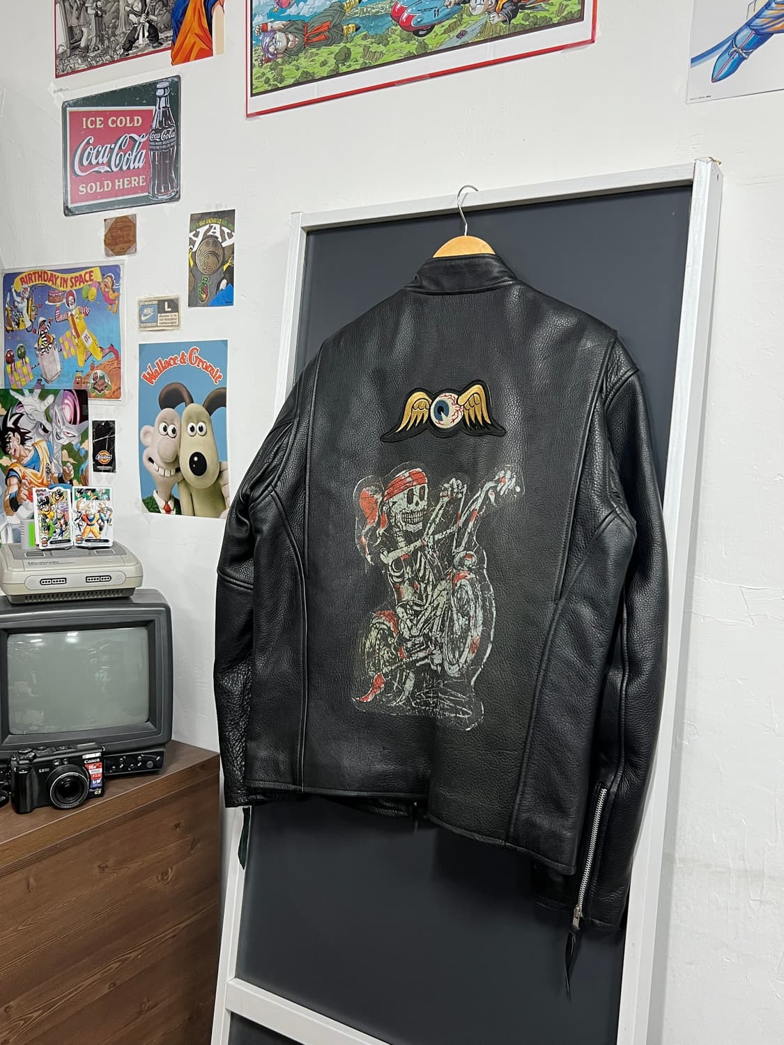 Von Dutch 본더치 모터 사이클 양가죽 라이더 가죽 자켓 상품이미지1