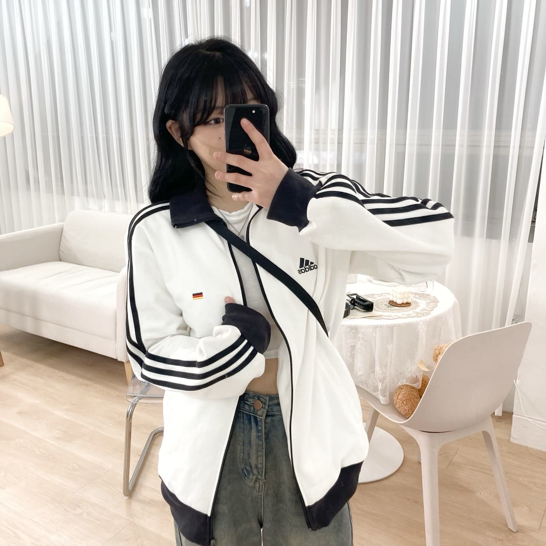 아디다스 독일 축구 져지 집업 트랙탑 상품이미지3