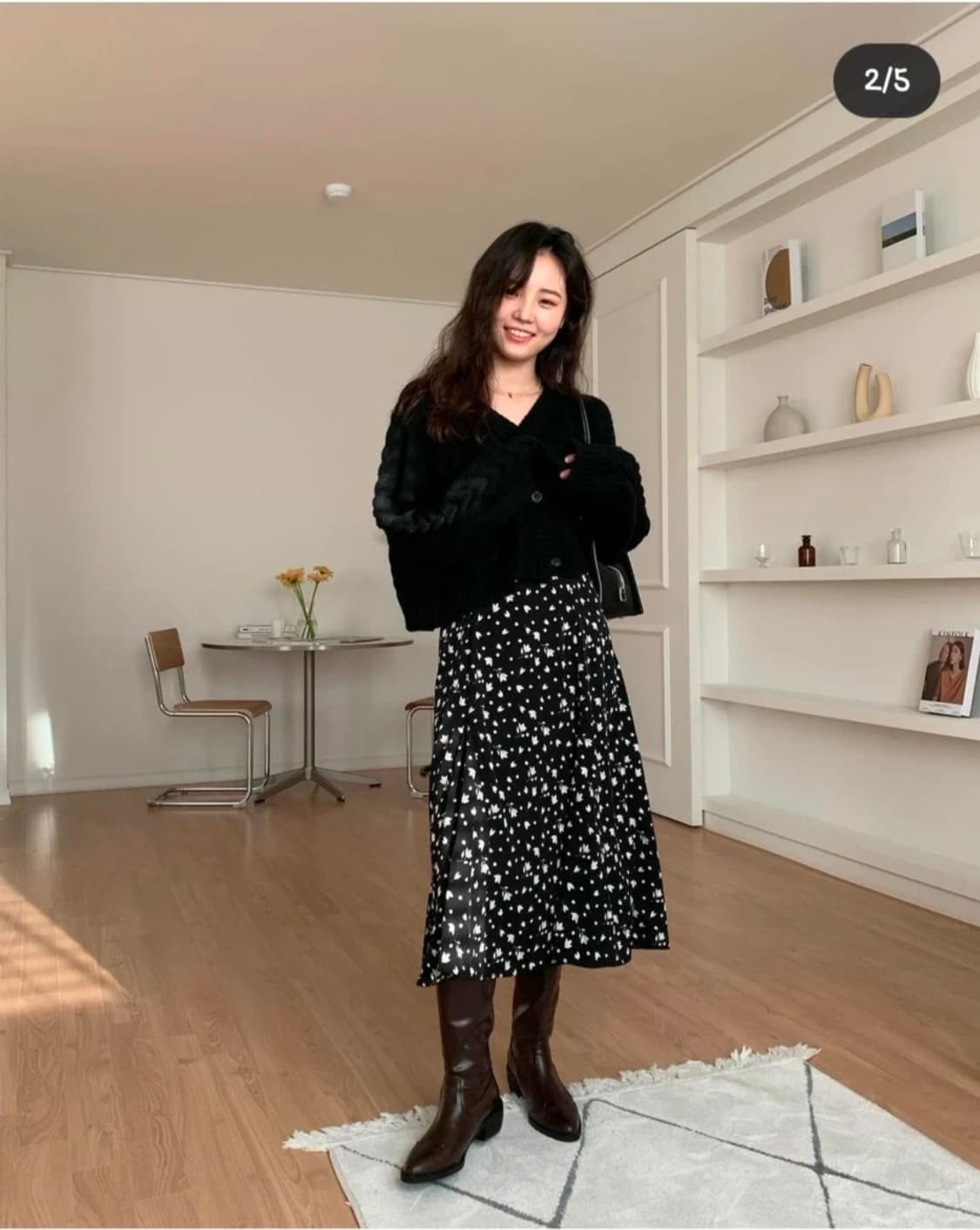 [새상품] 튤립 잔꽃 플레어 스커트 상품이미지4