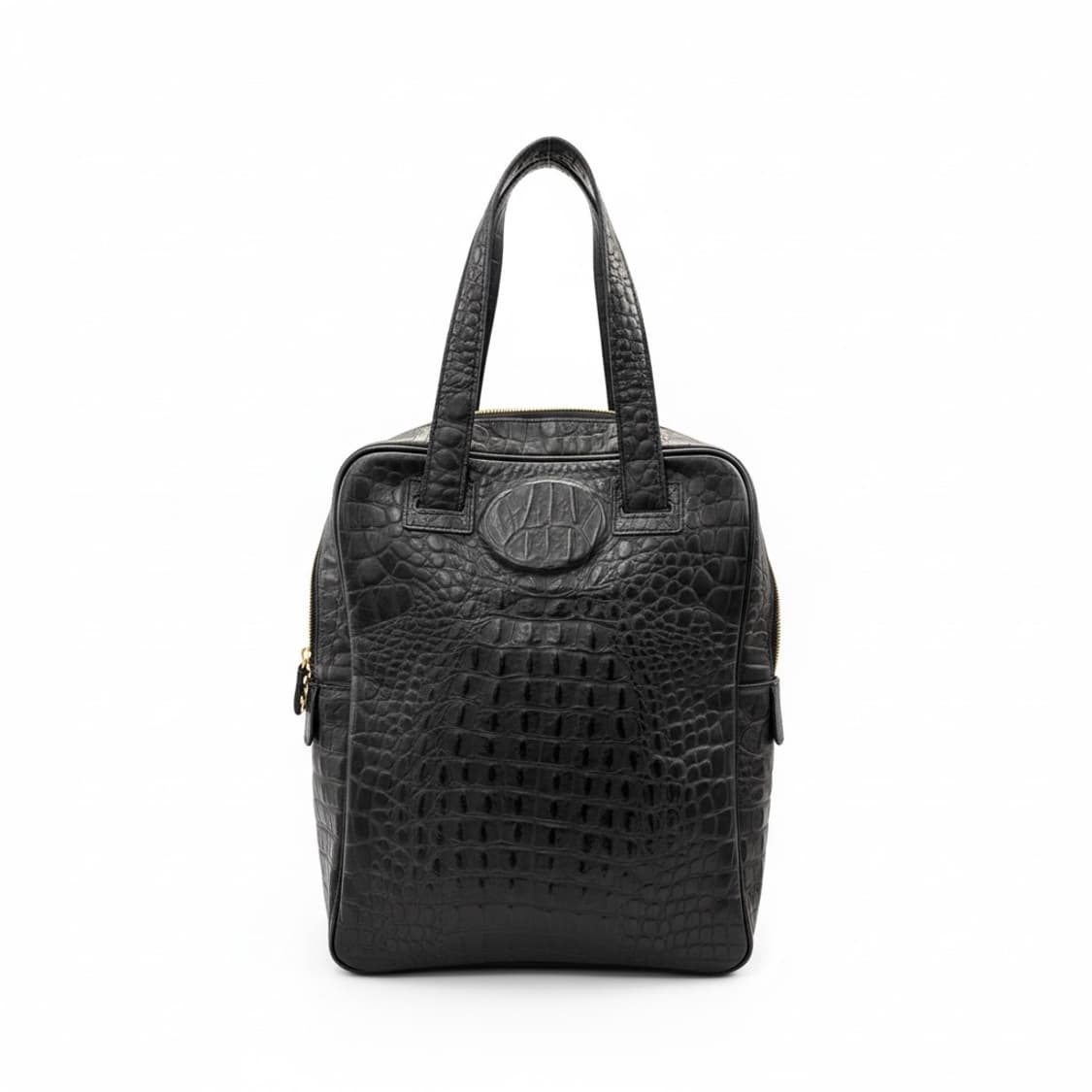 리누이 다린 블랙 악어가죽 엠보 토트백 상품이미지1