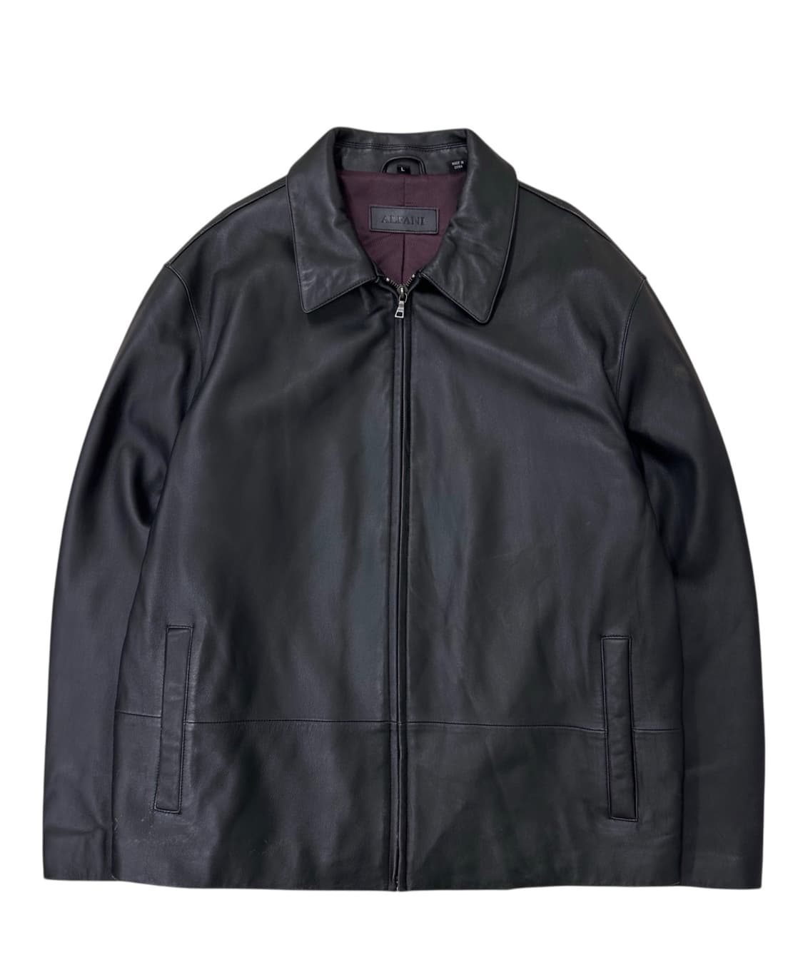 빈티지 레더 가죽자켓 블랙 (L~2XL) 상품이미지1