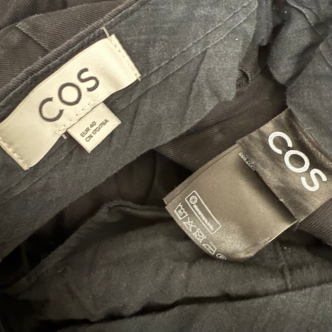 코스(COS) 블랙 핀턱 슬랙스 (40) 상품이미지2