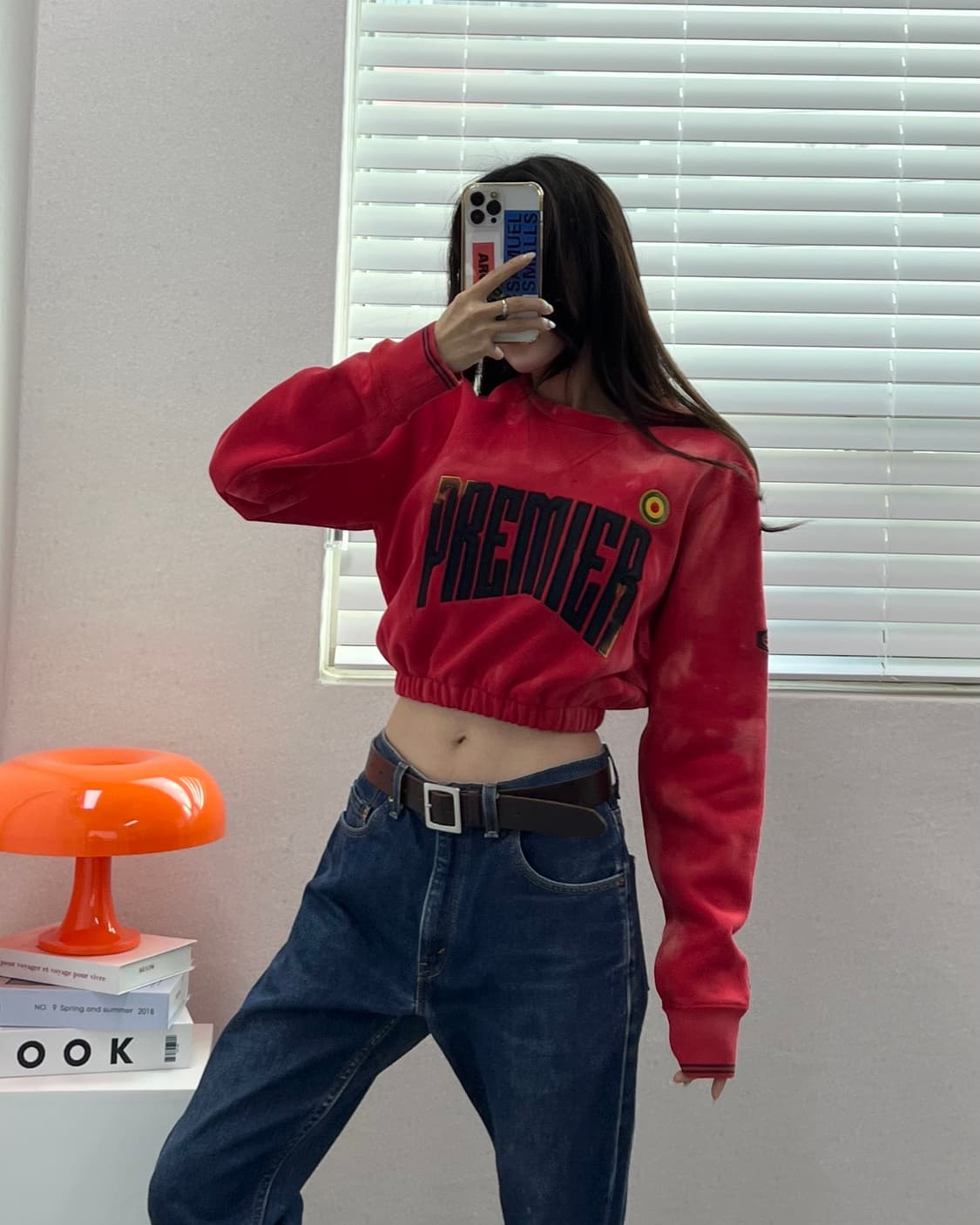 (WOMEN)나이키 크롭 맨투맨-M1457 상품이미지8