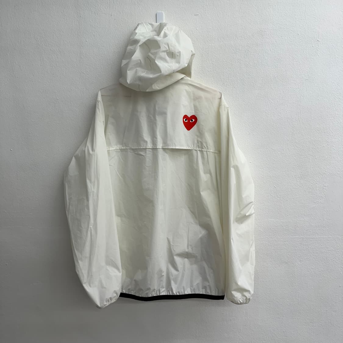 꼼데가르송 X kway 콜라보 윈드브레이커 L 상품이미지6