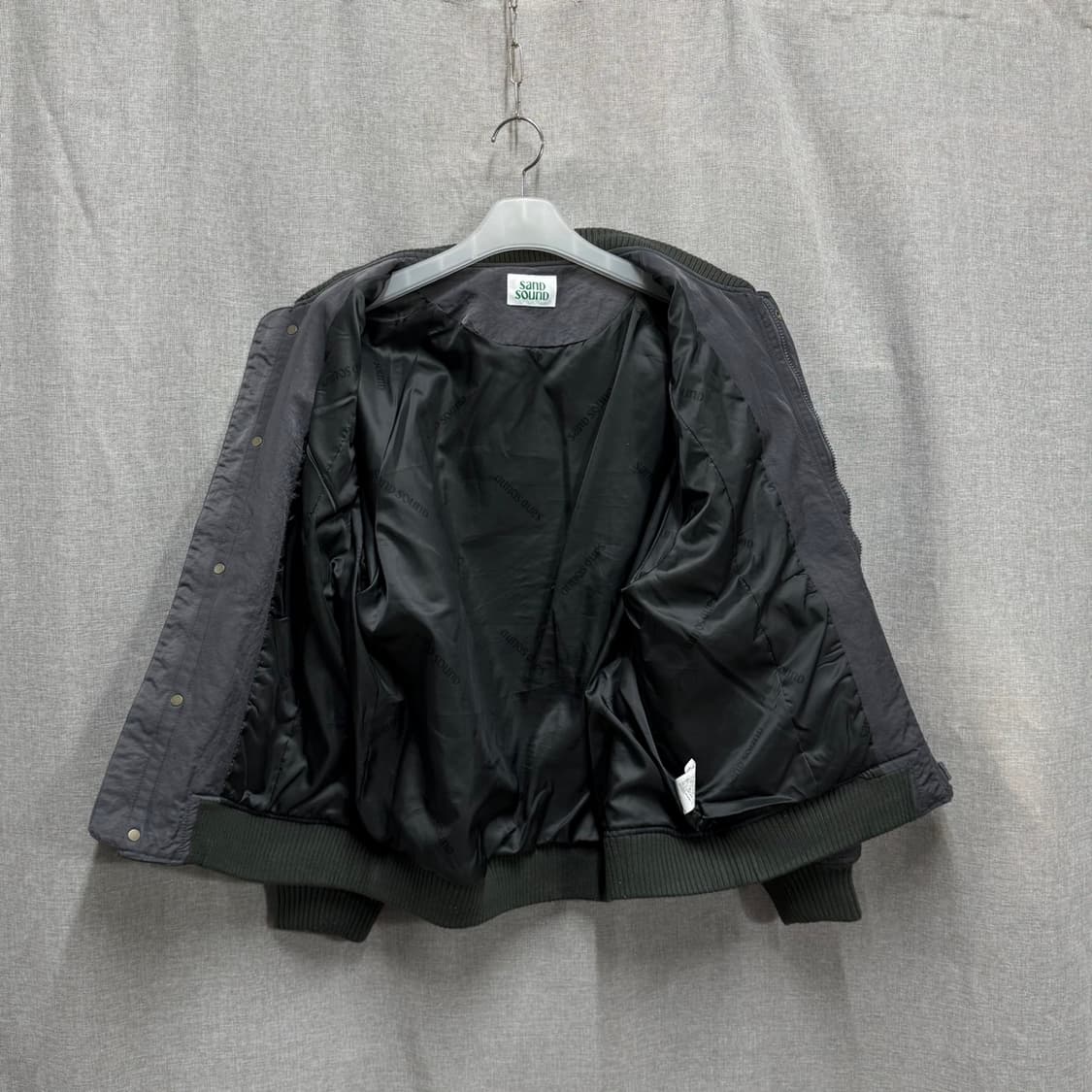 [F] Sand Sound 샌드사운드 백로고 퀼팅 봄버 자켓 점퍼 상품이미지6