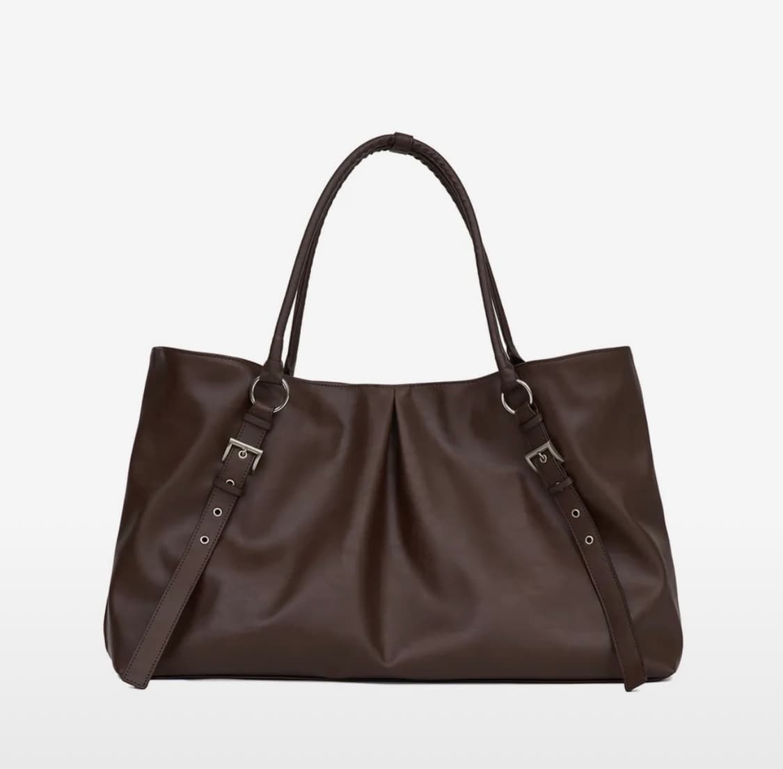 여밈x이유정 트라페즈 백 trapez bag (choco brown) 상품이미지1