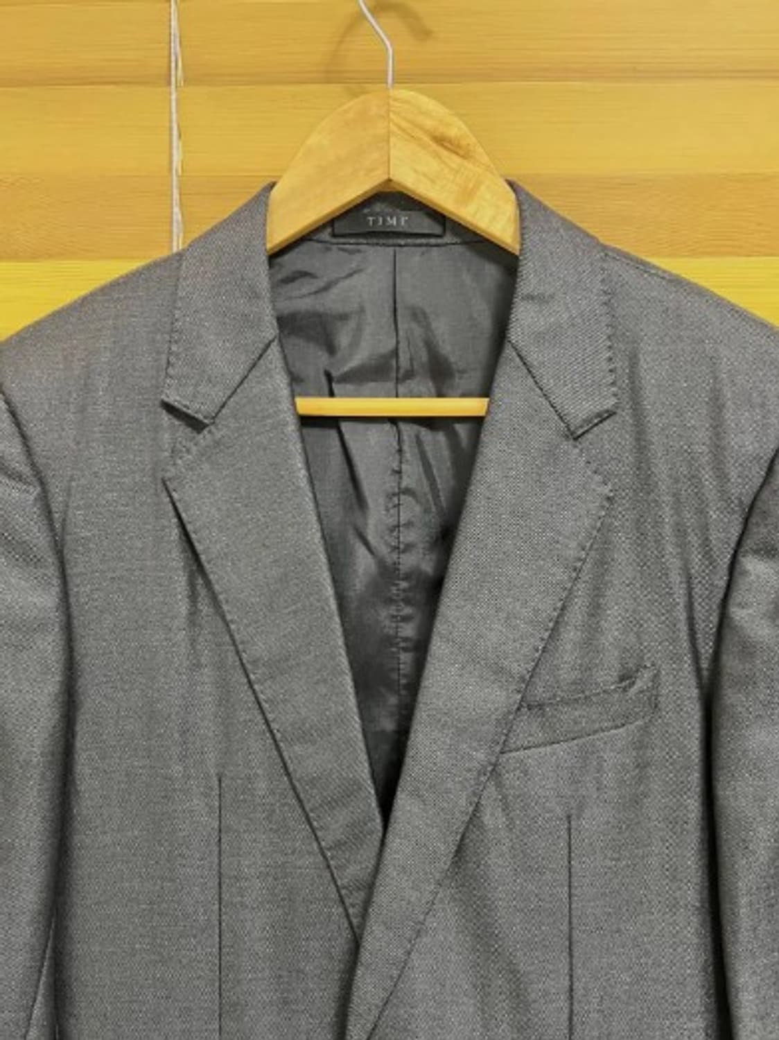 타임 남성 차콜그레이울실크자켓 46 상품이미지1