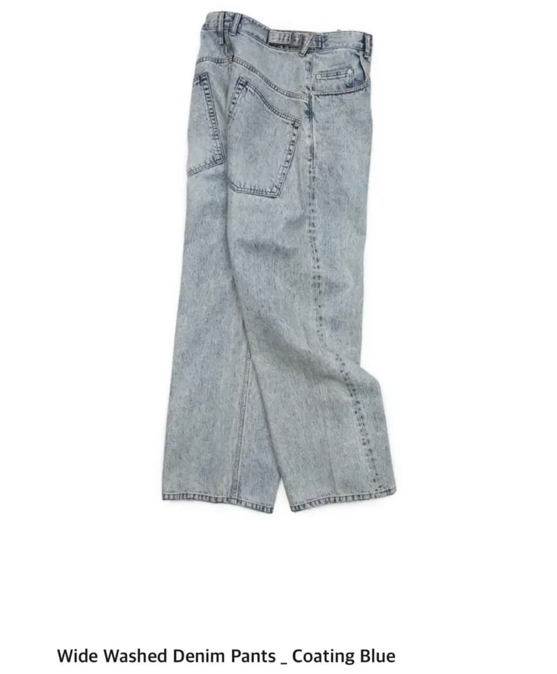 이예 yiyae 데님 Wide Washed Denim Pants 코팅 상품이미지1