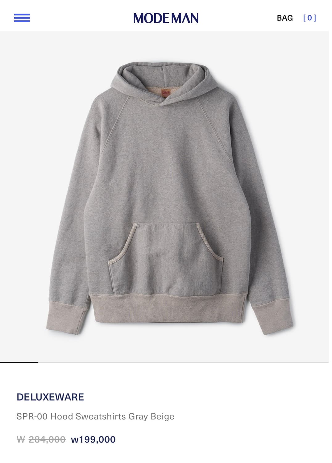 디럭스웨어 24fw 후드 후디 SPR-00 Hood Sweatshirts 상품이미지6