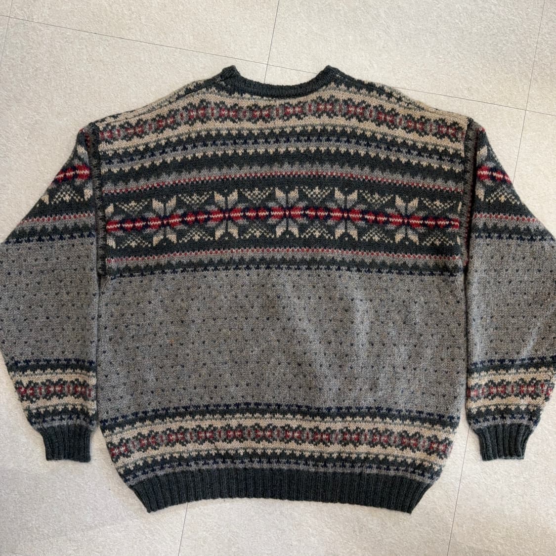 USA 메이드 페어아일 울 니트 상품이미지4