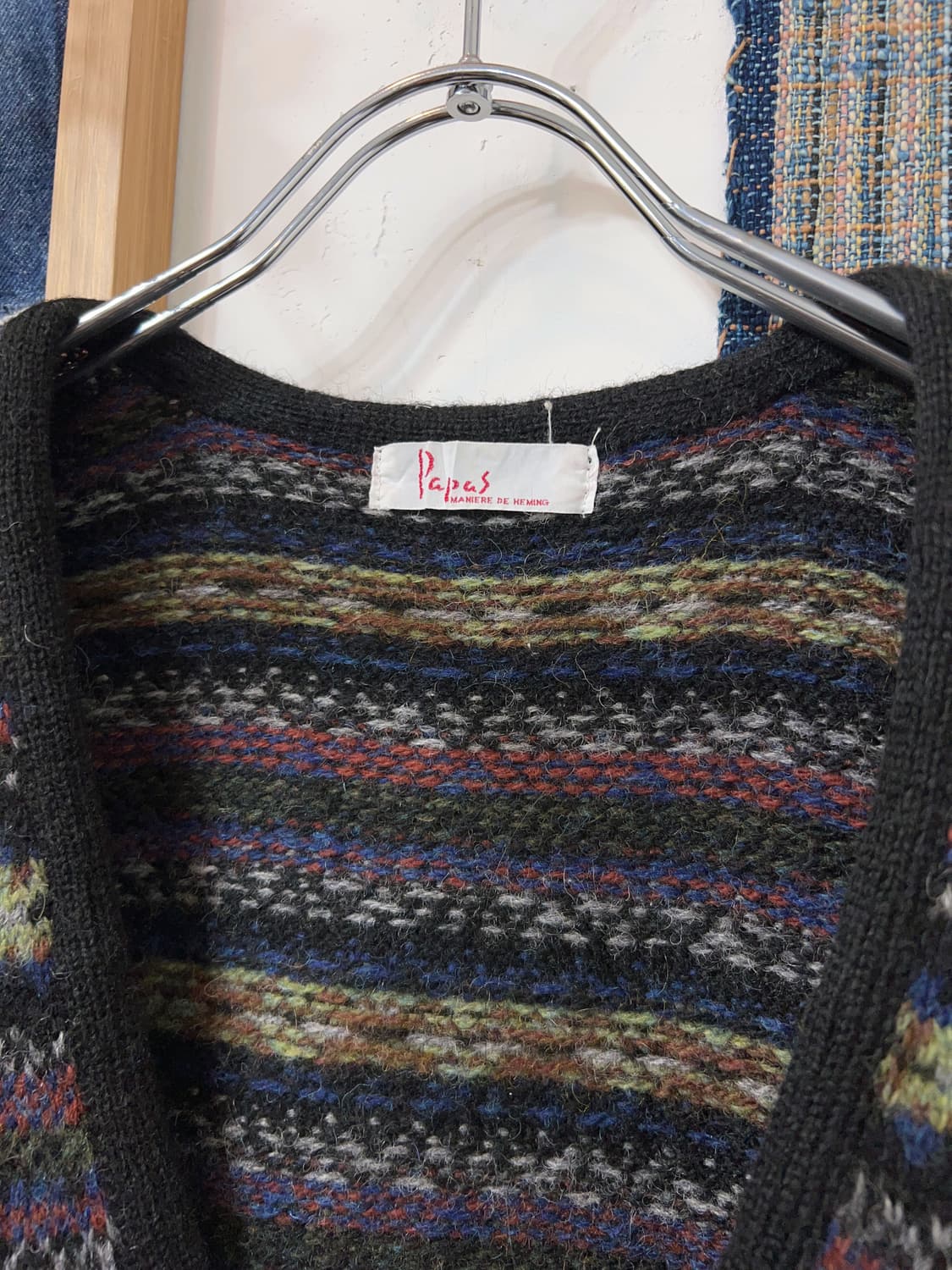 PAPAS  Fair Isle Wool cardigan  상품이미지4