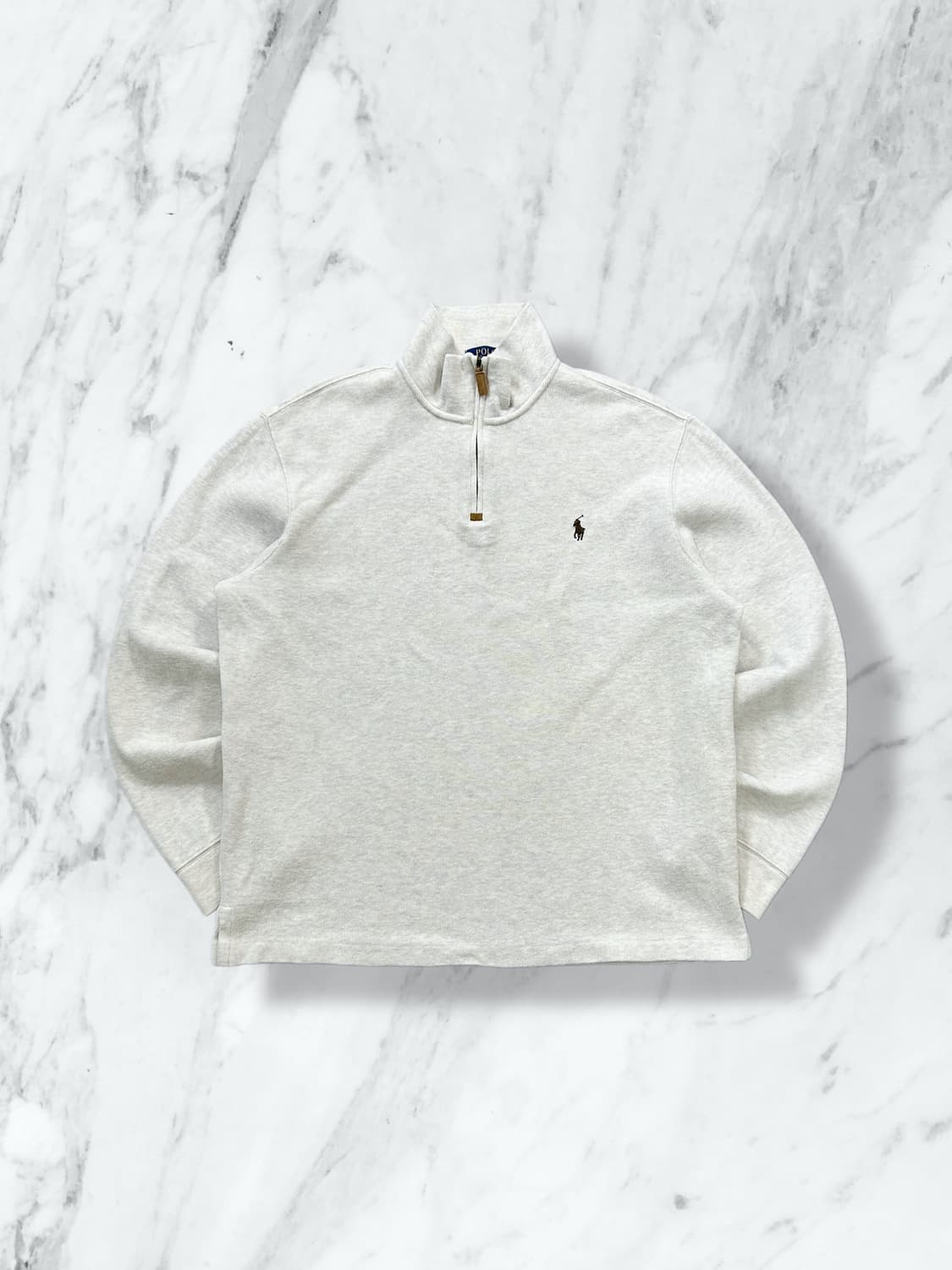 폴로 랄프로렌 오트밀 멀티포니 하프집업 L 상품이미지1