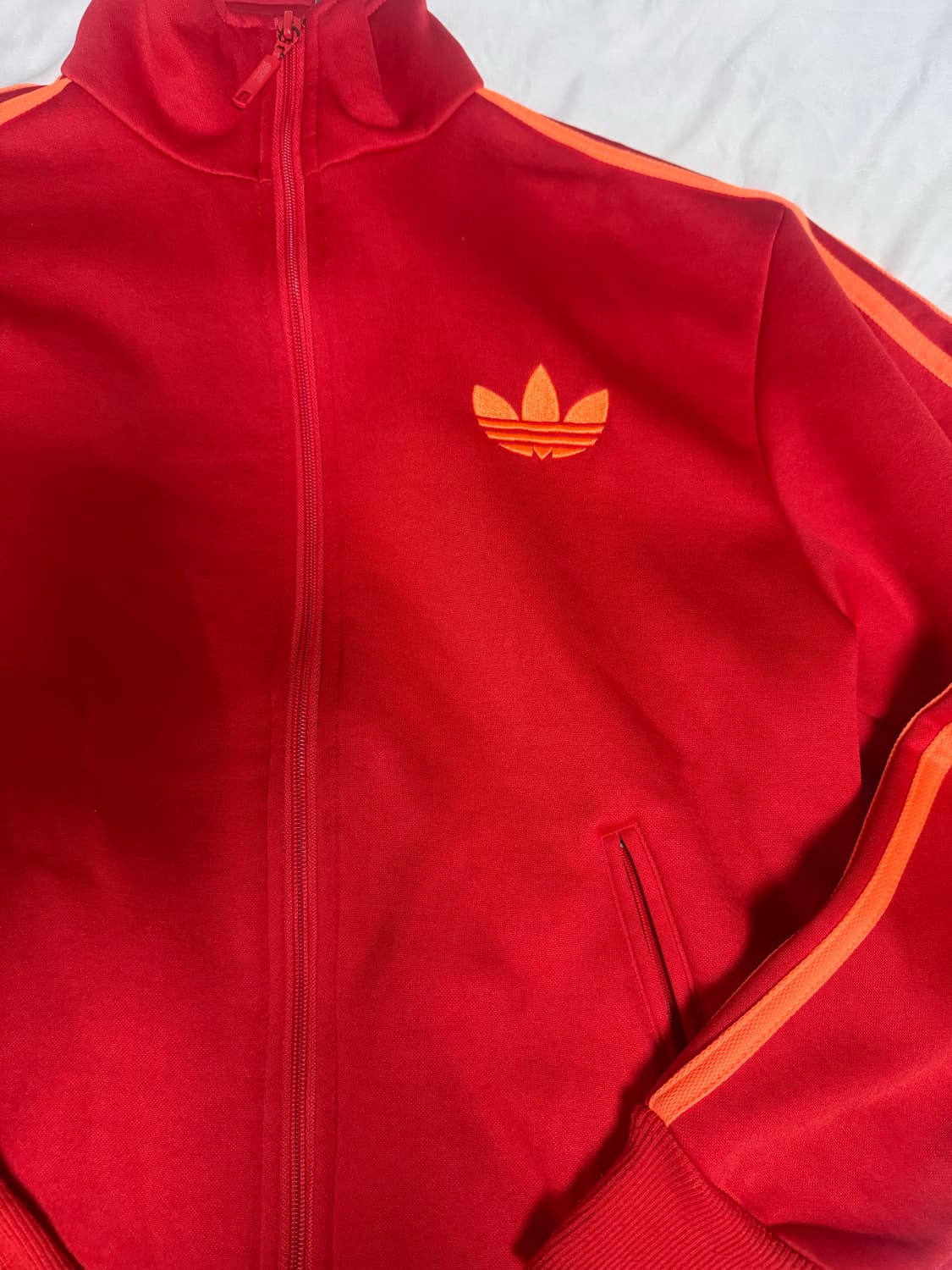 Adidas Red Track Top (Trefoil) 상품이미지2