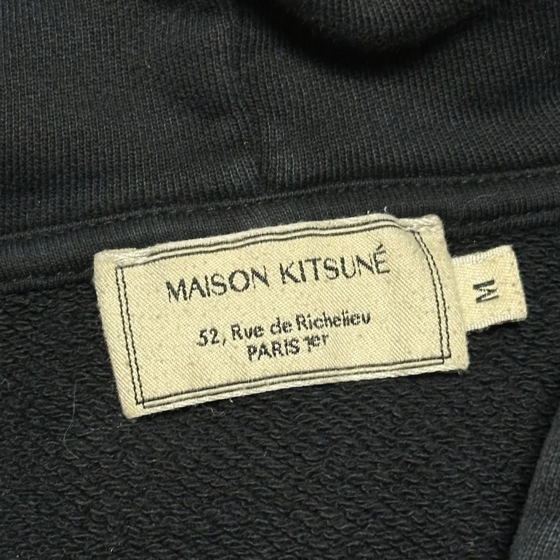 Maison Kitsune 트리콜로 프렌치 폭스 패치 블랙 후드 집업 상품이미지3