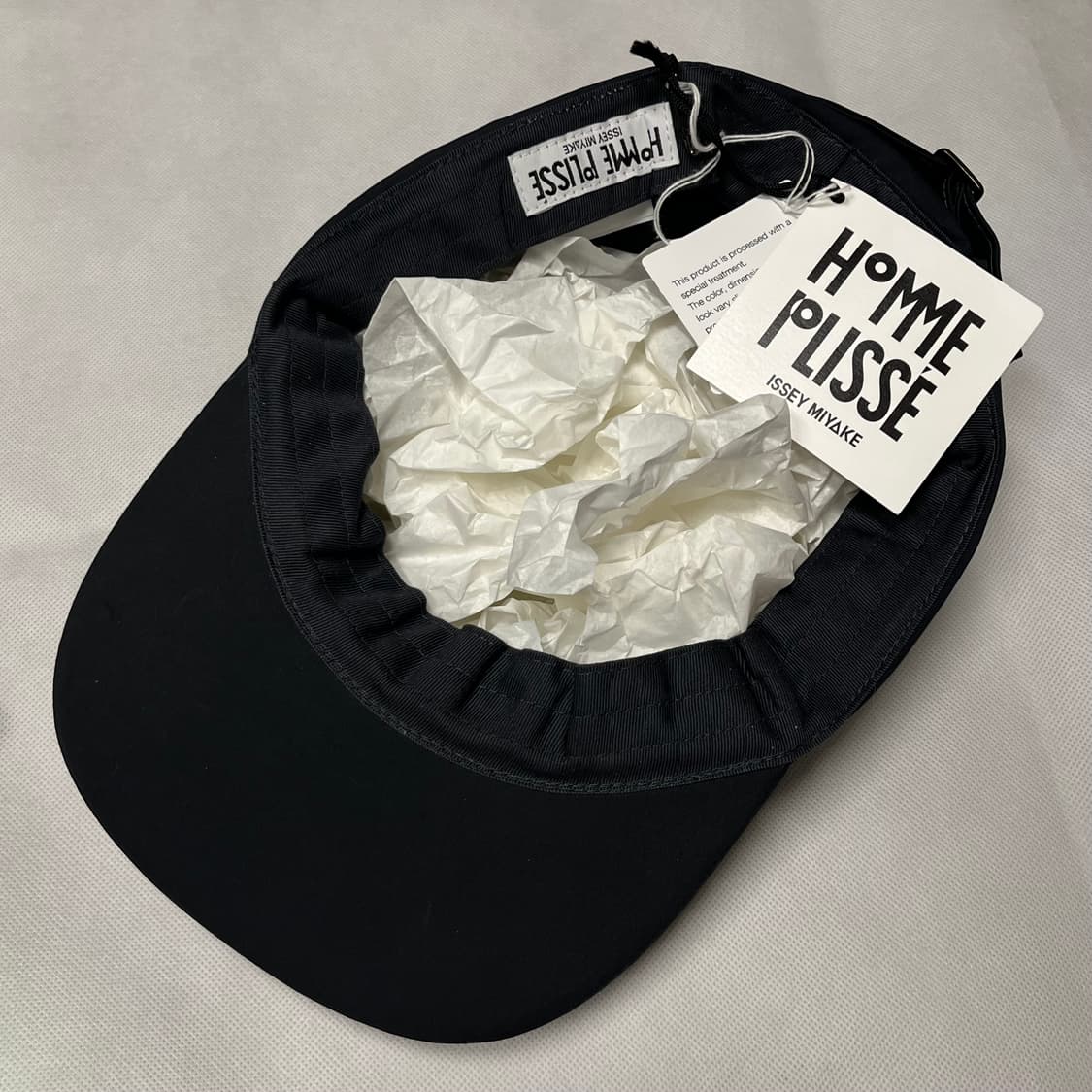 이세이미야케 25fw STONE 캡 모자/블랙 상품이미지3