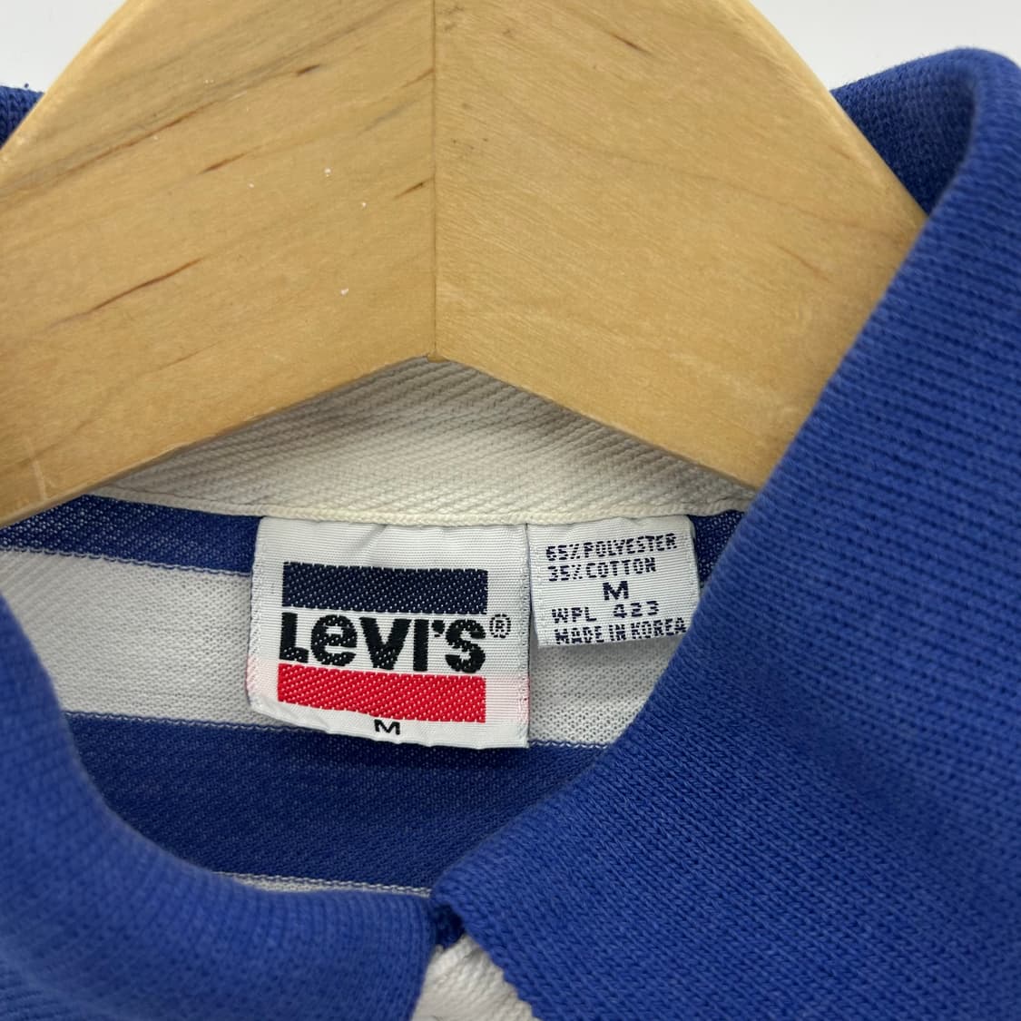 [Levi's] 80s 리바이스 스트라이프 버튼 카라 반팔(한국 생산) 상품이미지5