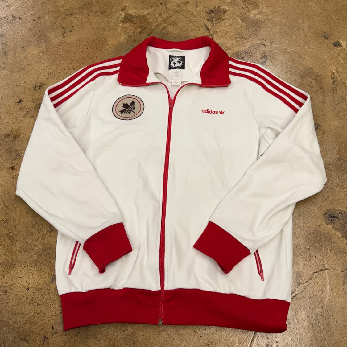 아디다스 캐나다 흰빨 화이트 레드 져지 트랙탑 110 상품이미지2