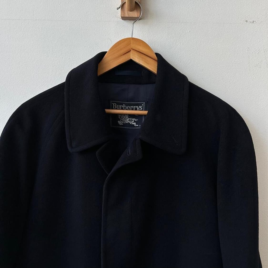 9879 - 버버리 블랙 울 코트 상품이미지2