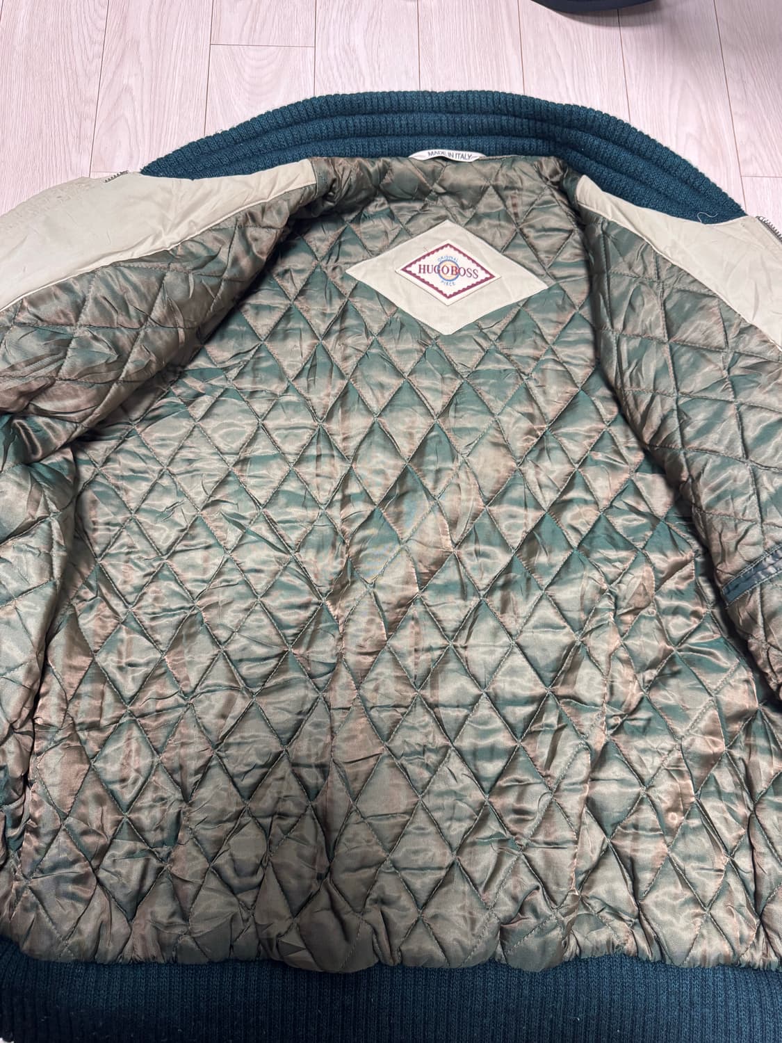 80s 휴고 보스 봄버 자켓 italy made 상품이미지7