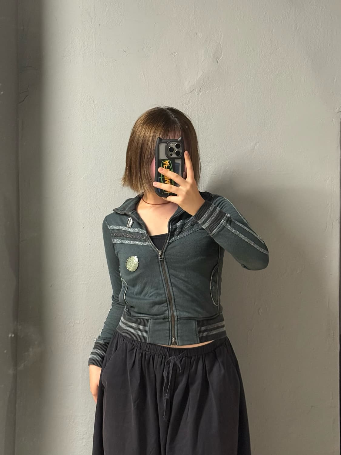 sporty line detail 2-way zip-up 상품이미지1