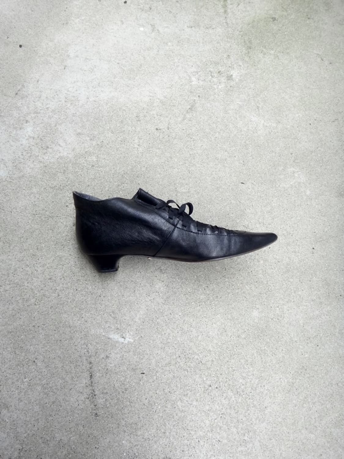 Point toe ankle strap shoes / black 상품이미지6