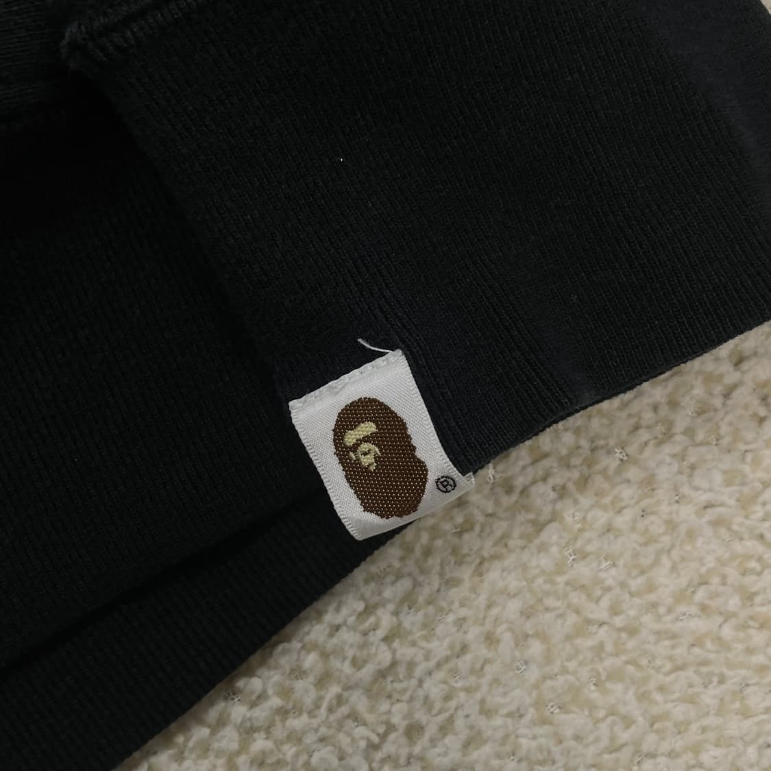 베이프 Bape 베이비마일로 후드티 블랙 상품이미지3