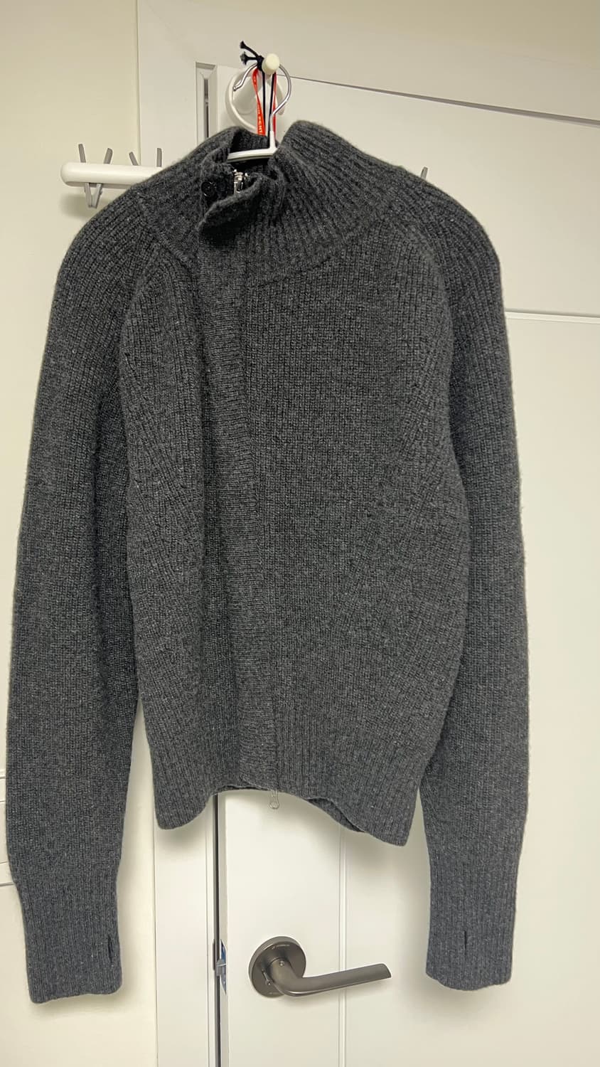 (L) 토니웩 울 다이애그널 사선 집업 상품이미지2