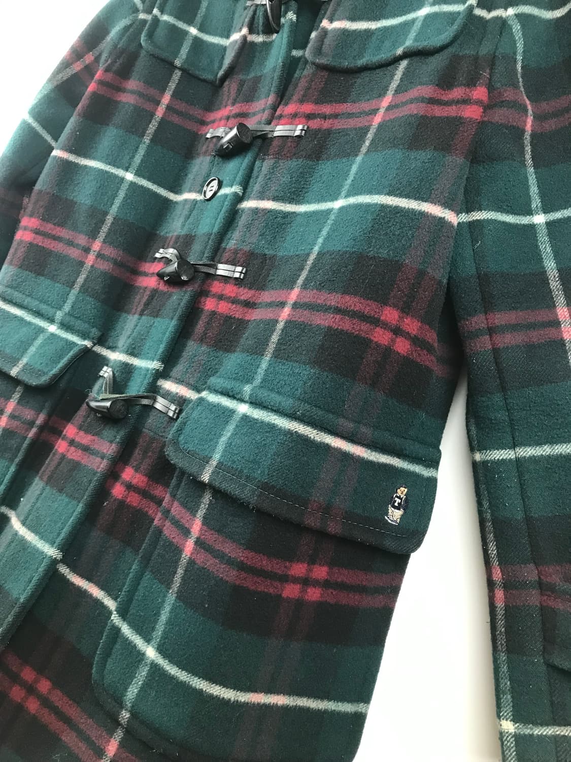 티니위니 체크 떡볶이코트 자켓 더플코트 duffle coat green 상품이미지1