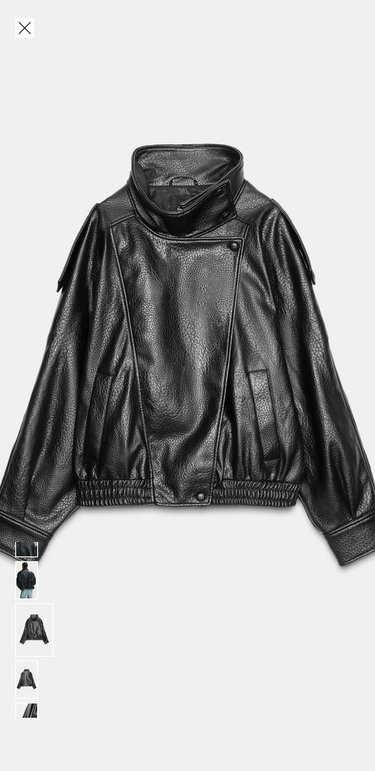 자라 페이크 레더 점퍼 상품이미지1