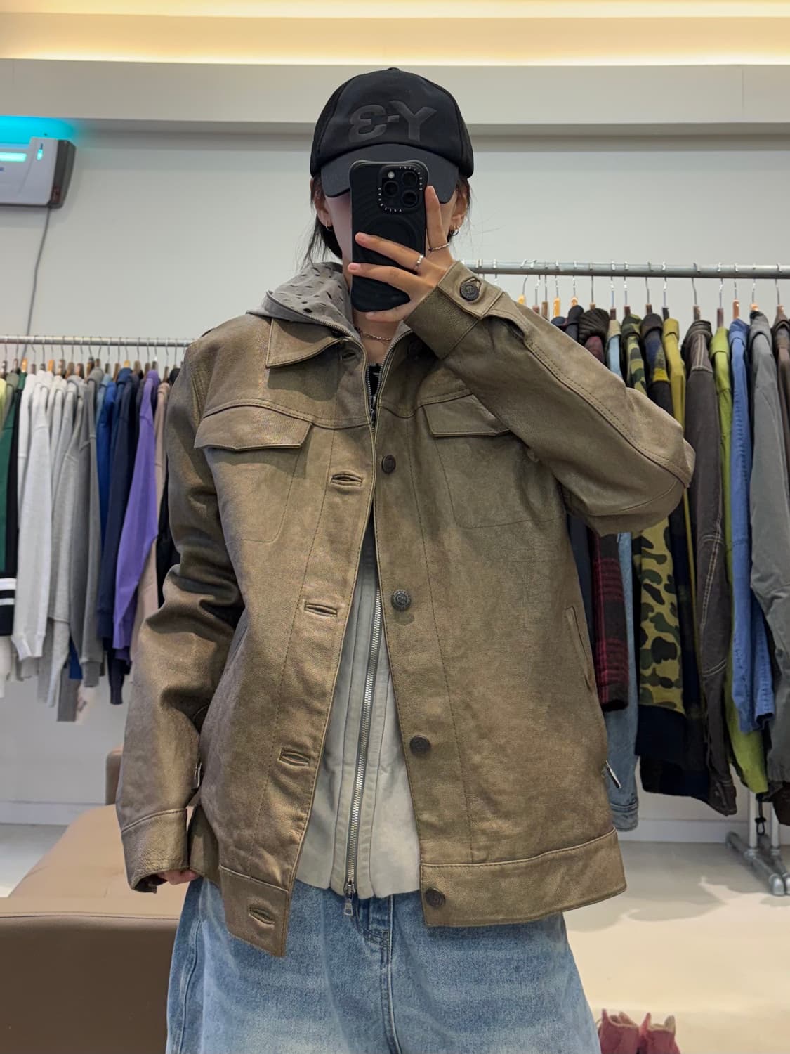 Marbobo classics 레더 트러커 자켓 상품이미지5