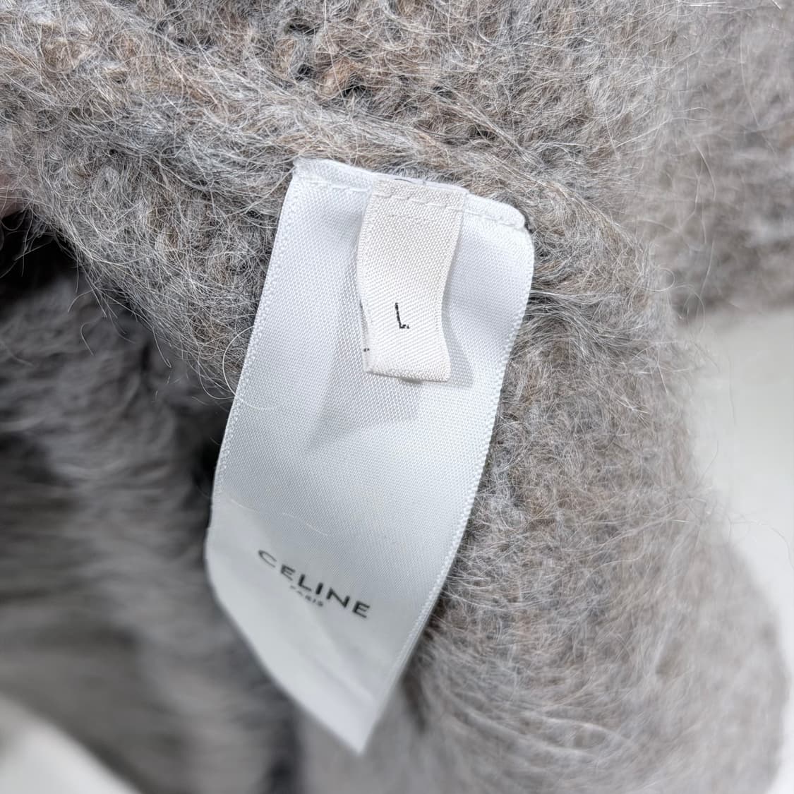 (S/L) / 셀린느 브러쉬드울 알파카 블렌드 니트 스웨터 상품이미지6