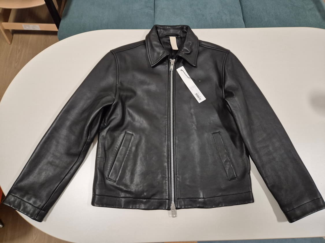 선플라워 레더 자켓 블랙 50(100) 상품이미지1