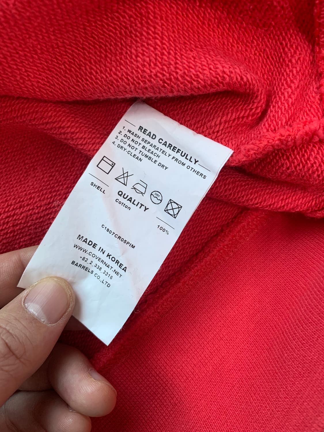 커버낫 맨투맨 M사이즈 상품이미지5