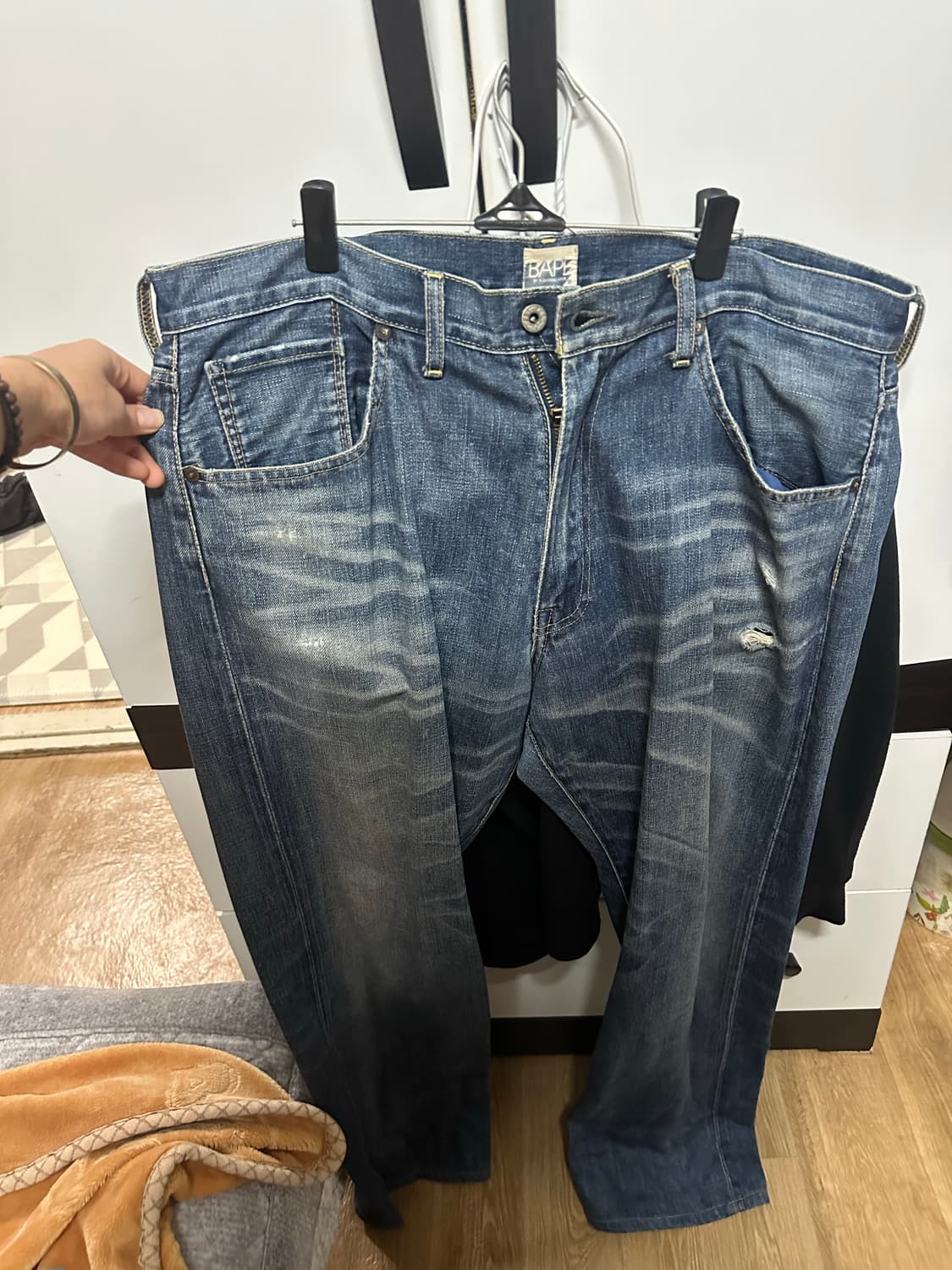 베이프 사루 데님팬츠 상품이미지3