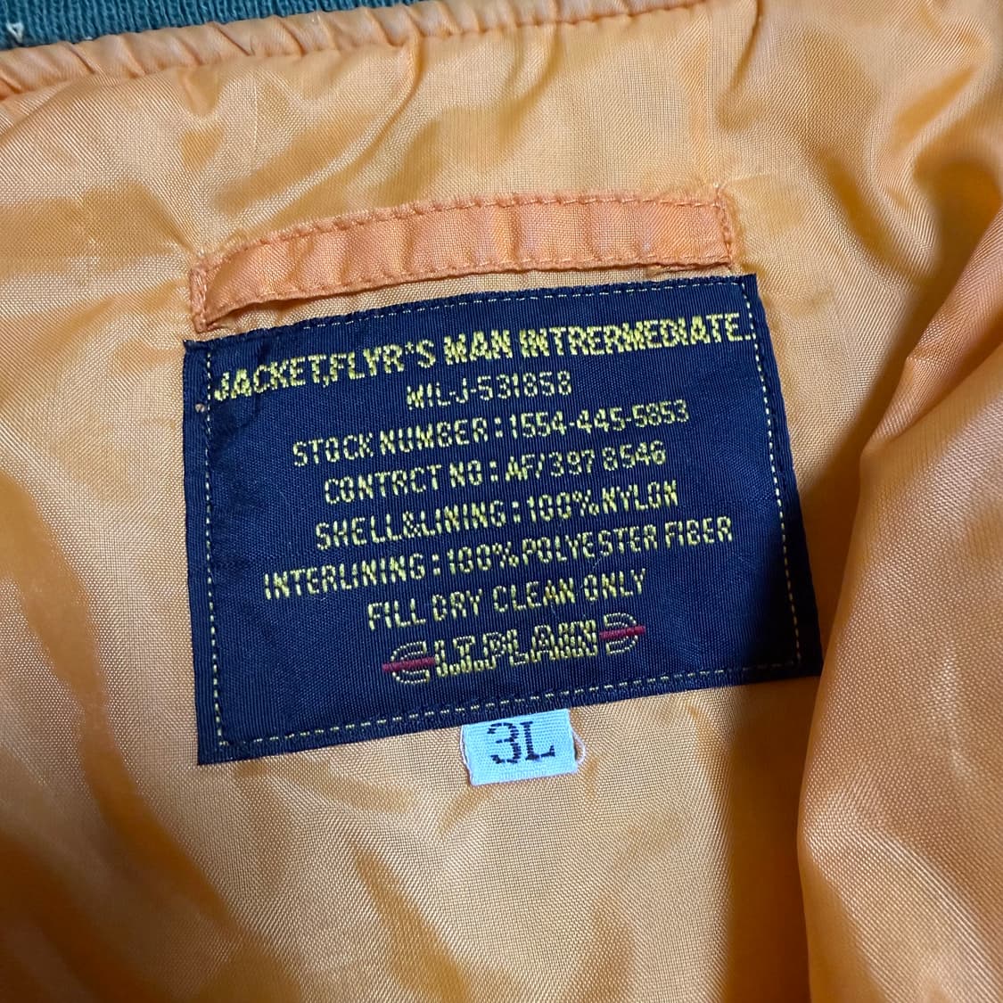90s I.T.PLAIN ma-1 자켓 상품이미지4