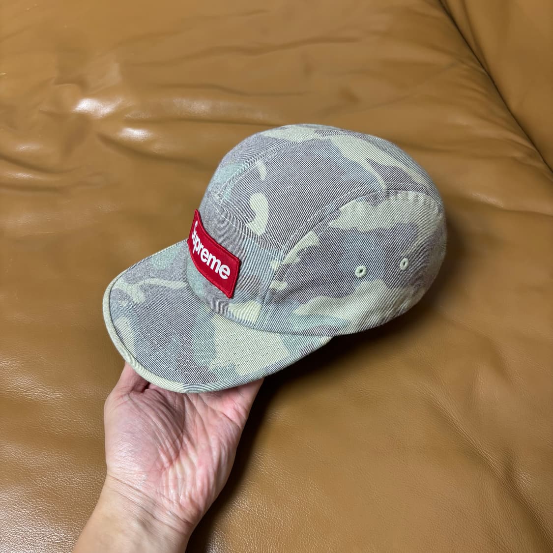 Supreme 슈프림 워시드 카모 캠프캡 모자 (Washed Camo) 상품이미지4
